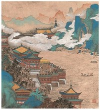 黄秋园 楼阁 立轴